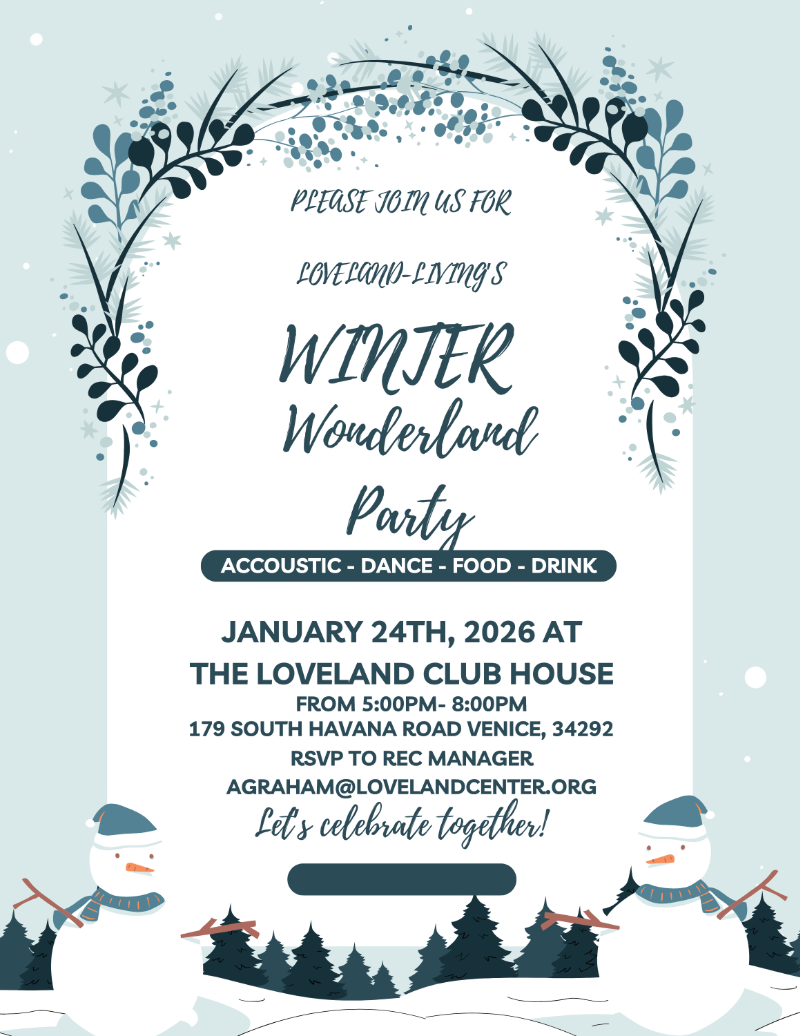 winter wonderland party flyer